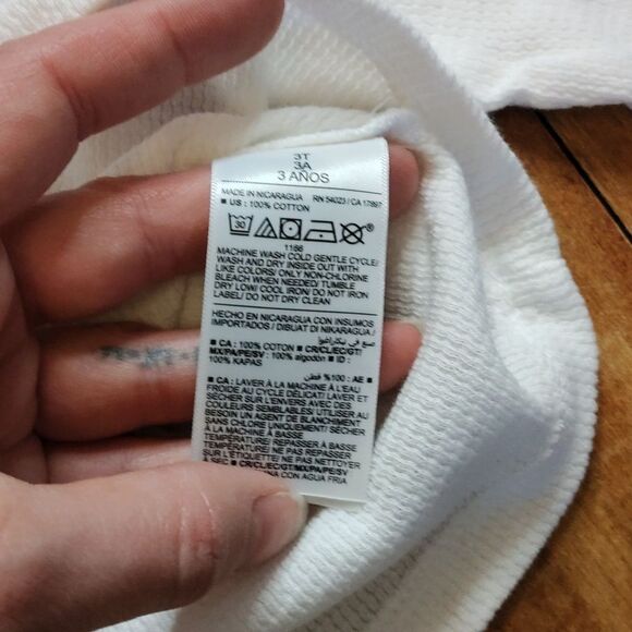 Old Navy shirt 3T bundle long sleeve waffle knit red white new cotton spring - Picture 6 of 6